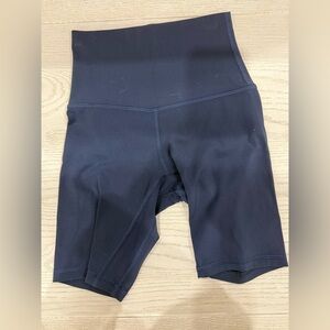 lululemon navy align biker shorts